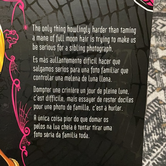 Monster High A Pack of Trouble Wolf Family Doll Set Werewolf New in Box Rare HTF - Picture 10 of 10